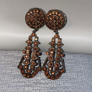 Clip on Earrings romantic art deco vintage boho